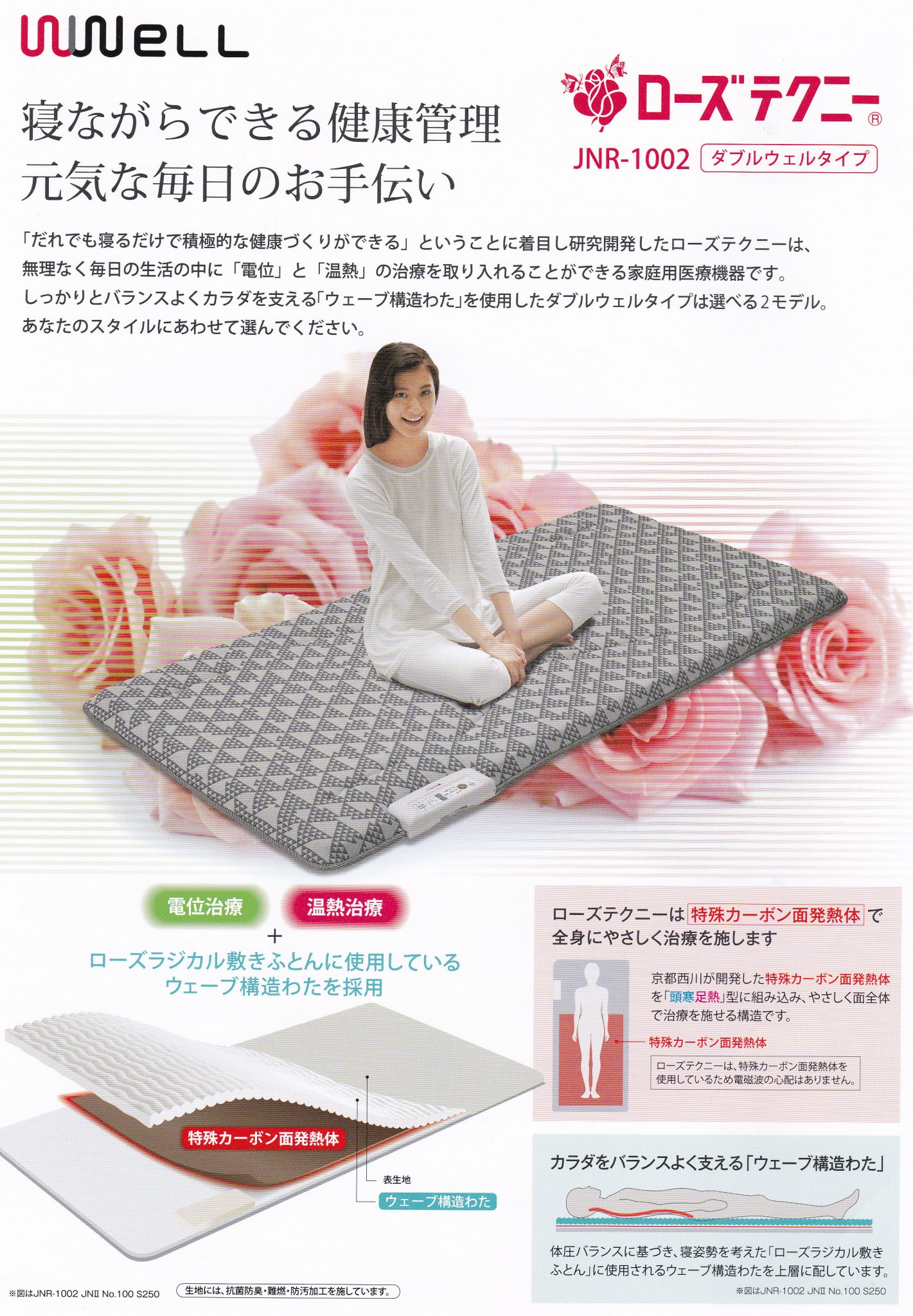値下げしました 京都西川 ローズテクニー 敷きマット NR -02S - 寝具